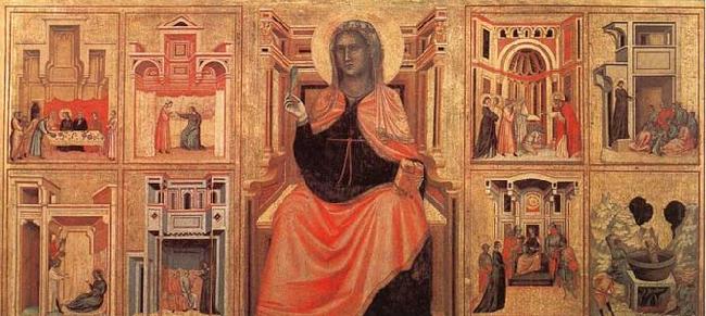 MASTER of Saint Cecilia Saint Cecilia Altarpiece oil painting picture